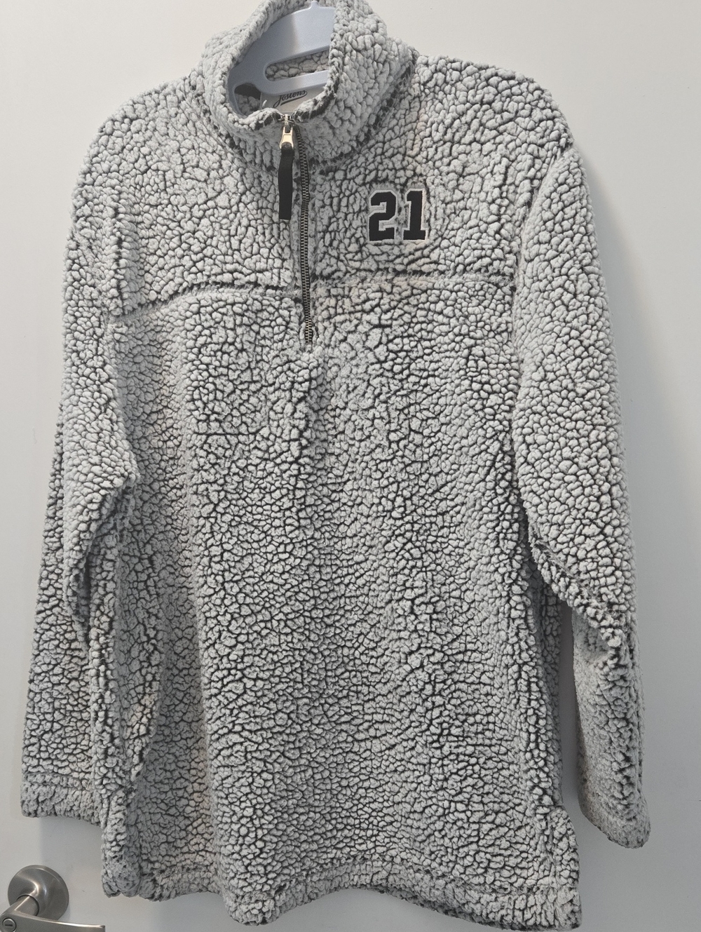 Men's Sherpa Half-Zip Pullover Sweater - Gray